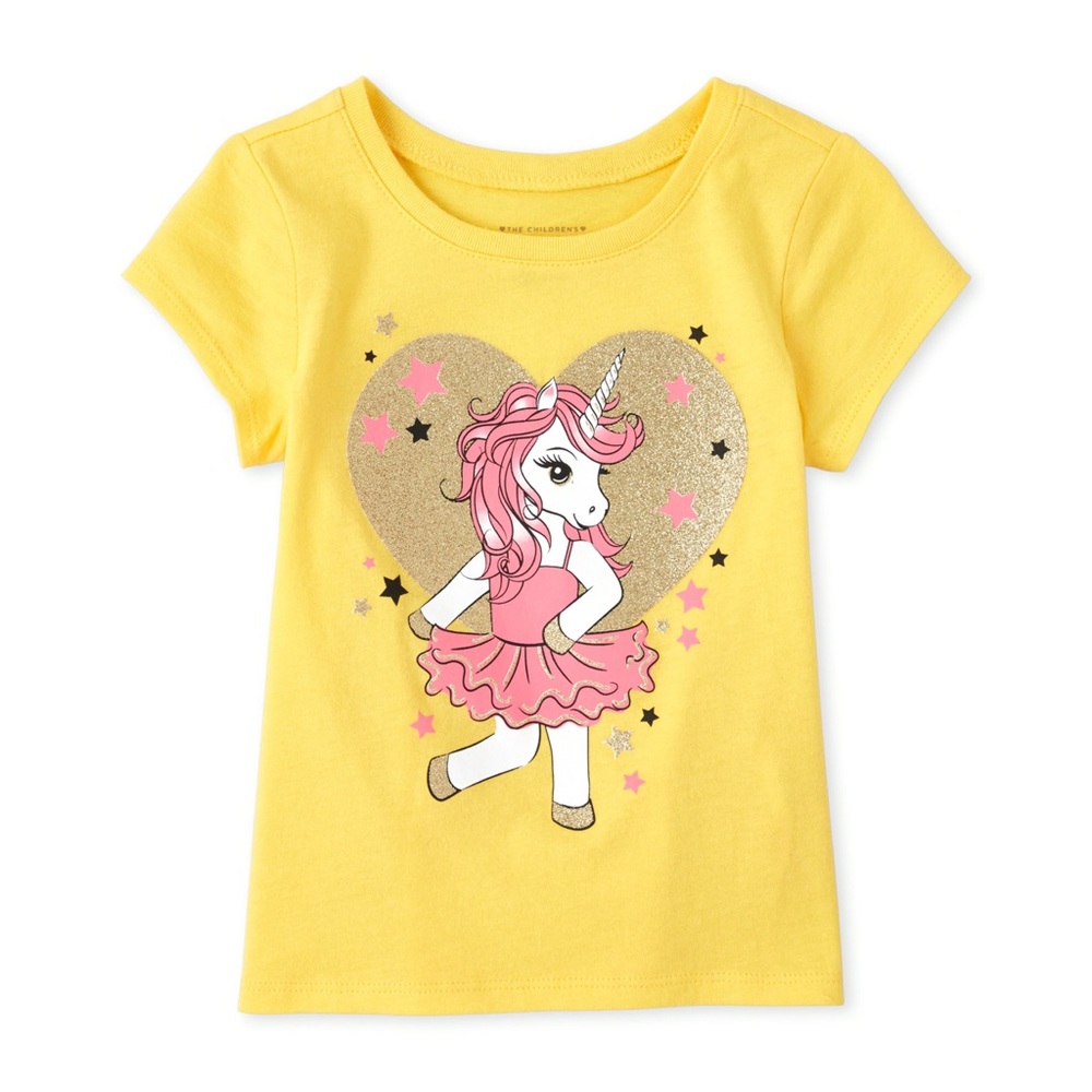 The Children’s Place Glitter Unicorn Graphic Tee